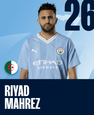 Mahrez — Manchester City Squad July 2023 option 16