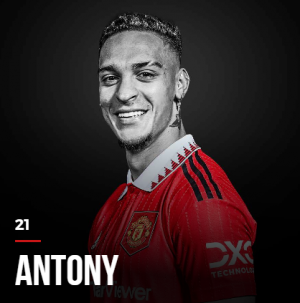 Antony — Manchester United Squad June 2023 option 2