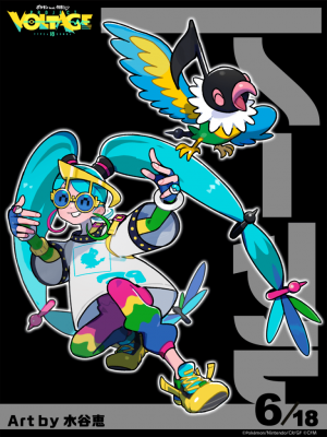 Pokemon Hatsune Miku Project Voltagenormal01 — Hatsune Miku Pokémon art collab option 13