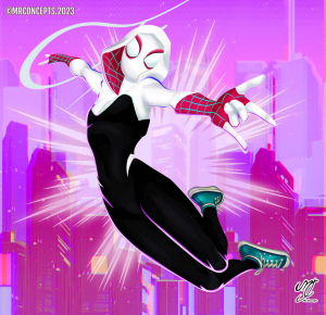Gwenstacyacrossthespiderversebymrconceptsdfykxi4 Pre — spiderman movie suits option 12