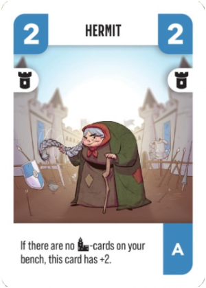 A Castle Hermit — Challengers! Cards A Deck option 1