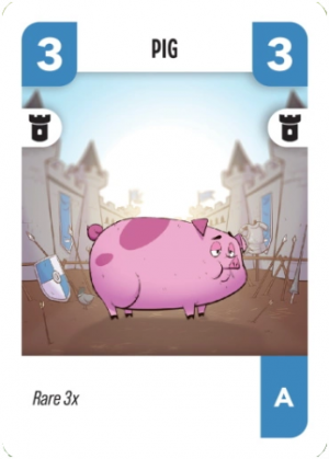 A Castle Pig — Challengers! Cards A Deck option 3
