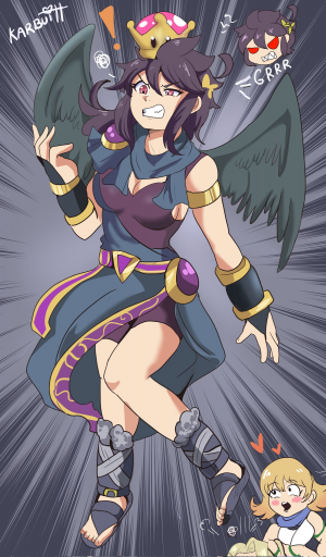 Dark Pit Crown — Smash bros characters with the super crown rating option 11