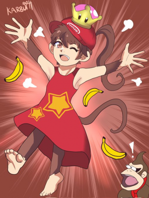 Diddy Kong Crown — Smash bros characters with the super crown rating option 14