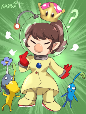 Olimar Crown — Smash bros characters with the super crown rating option 50