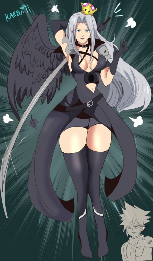 Sephiroth Crown — Smash bros characters with the super crown rating option 70