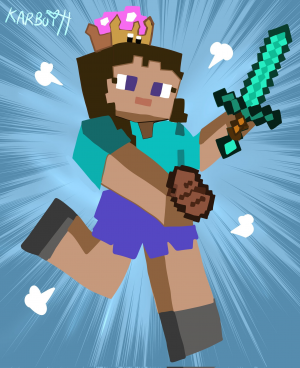 Steve Crown — Smash bros characters with the super crown rating option 78
