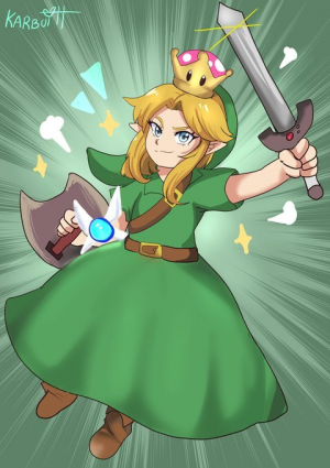 Young Link Crown — Smash bros characters with the super crown rating option 85