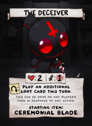 R Thedeceiver 308x420png — Binding of Isaac Four Souls Requiem: Character Tier List option 36