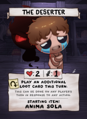R Thedeserter 308x420png — Binding of Isaac Four Souls Requiem: Character Tier List option 37