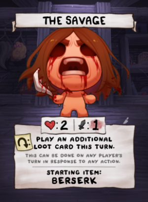 R Thesavage 308x420png — Binding of Isaac Four Souls Requiem: Character Tier List option 44