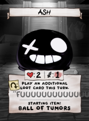 Rwz Ash 308x420png — Binding of Isaac Four Souls Requiem: Character Tier List option 48