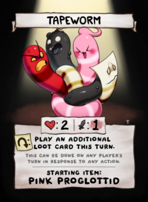 Tw Tapeworm 308x420png — Binding of Isaac Four Souls Requiem: Character Tier List option 67