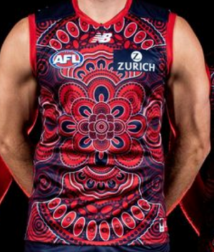 Melbourne 2021png — 2021 AFL Indigenous Jumperss option 15