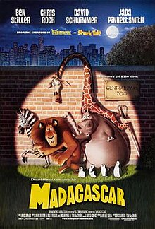 220px Madagascartheatricalposterjpg — 300 Animated Movies option 99