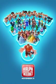 220px Ralphbreakstheinternet2018filmposterpng — 300 Animated Movies option 149