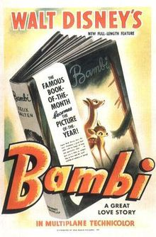 220px Waltdisneysbambiposterjpg — 300 Animated Movies option 217