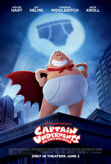 Captainunderpantsthefirstepicmovieposterjpg — 300 Animated Movies option 228