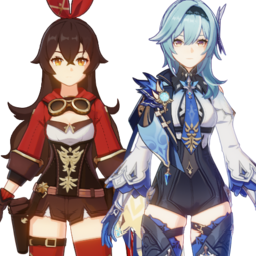 Amber And Eulapng — [325+ ships] Genshin Impact Ships option 32