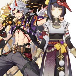 Arataki Itto And Kujou Sarapng — [325+ ships] Genshin Impact Ships option 42