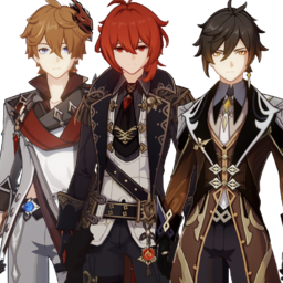 Childe And Diluc And Zhonglipng — [325+ ships] Genshin Impact Ships option 106