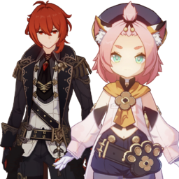 Diluc And Dionapng — [325+ ships] Genshin Impact Ships option 139