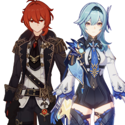 Diluc And Eulapng — [325+ ships] Genshin Impact Ships option 141