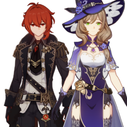 Diluc And Lisapng — [325+ ships] Genshin Impact Ships option 145