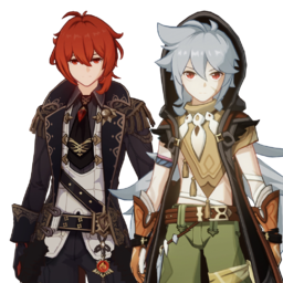 Diluc And Razorpng — [325+ ships] Genshin Impact Ships option 147