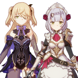 Fischl And Noellepng — [325+ ships] Genshin Impact Ships option 174