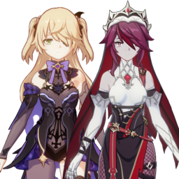 Fischl And Rosariapng — [325+ ships] Genshin Impact Ships option 175