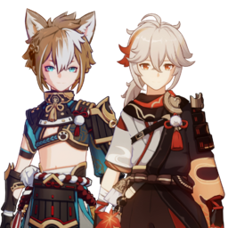 Gorou And Kaedehara Kazuhapng — [325+ ships] Genshin Impact Ships option 191