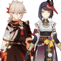 Kaedehara Kazuha And Kujou Sarapng — [325+ ships] Genshin Impact Ships option 219