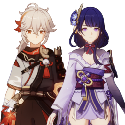 Kaedehara Kazuha And Raiden Shogunpng — [325+ ships] Genshin Impact Ships option 220