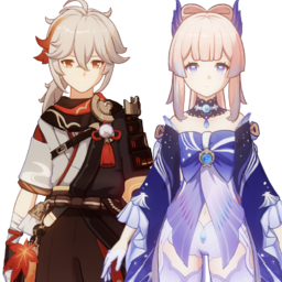 Kaedehara Kazuha And Sangonomiya Kokomipng — [325+ ships] Genshin Impact Ships option 221