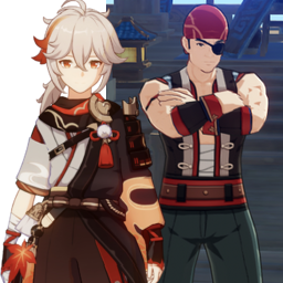 Kaedehara Kazuha And Sea Drakepng — [325+ ships] Genshin Impact Ships option 223