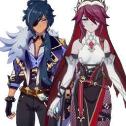Kaeya And Rosariapng — [325+ ships] Genshin Impact Ships option 230