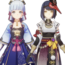 Kamisato Ayaka And Kujou Sarapng — [325+ ships] Genshin Impact Ships option 234