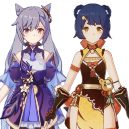 Keqing And Xianglingpng — [325+ ships] Genshin Impact Ships option 245