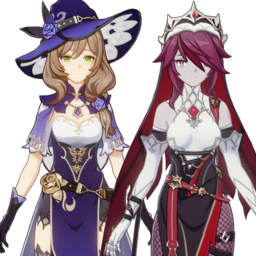 Lisa And Rosariapng — [325+ ships] Genshin Impact Ships option 269