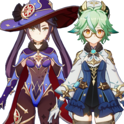 Mona And Sucrosepng — [325+ ships] Genshin Impact Ships option 276