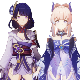 Raiden Shogun And Sangonomiya Kokomipng — [325+ ships] Genshin Impact Ships option 294