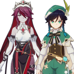 Rosaria And Ventipng — [325+ ships] Genshin Impact Ships option 303