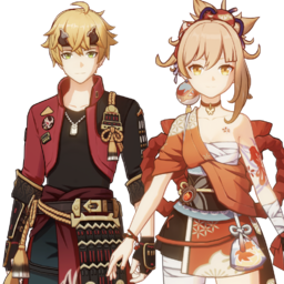 Thoma And Yoimiyapng — [325+ ships] Genshin Impact Ships option 310