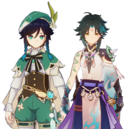 Venti And Xiaopng — [325+ ships] Genshin Impact Ships option 311
