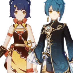 Xiangling And Xingqiupng — [325+ ships] Genshin Impact Ships option 313