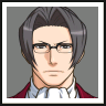 Glassesedgeworthmugshotpng — ace attorney main characters option 25