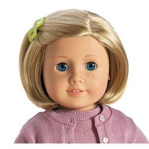 Blonde american shop girl
