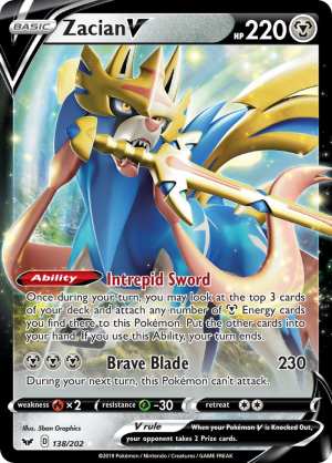 Enus Swsh1 138 Zacianvjpg — All V Cards Ranked (SWSH-CRE) option 54