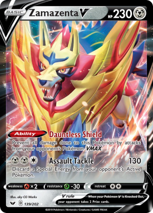 Enus Swsh1 139 Zamazentavjpg — All V Cards Ranked (SWSH-CRE) option 55